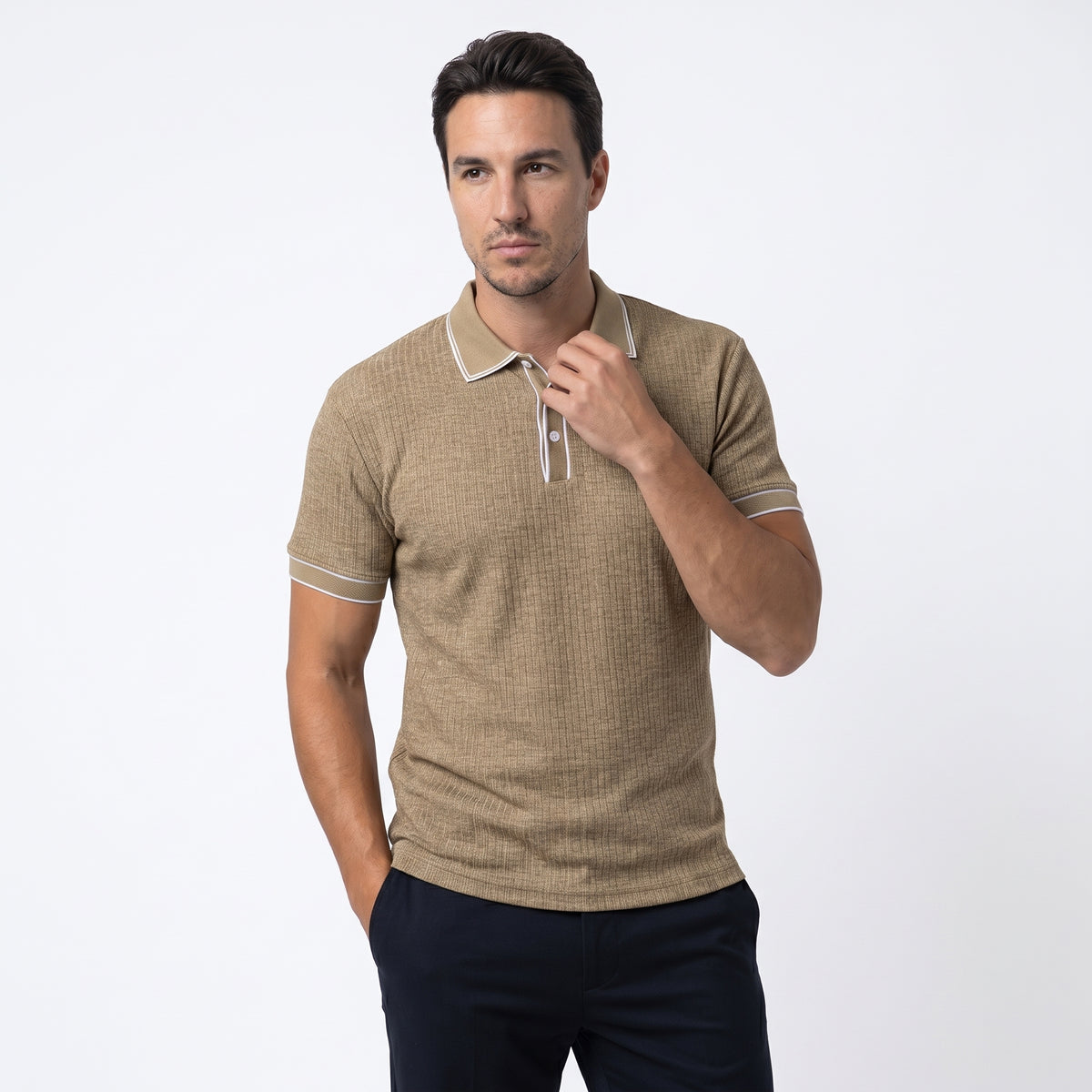 PAOLO | POLO DE PUNTO ACANALADO