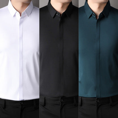 👔 Herren Stretchhemd – Knitterfrei und bequem