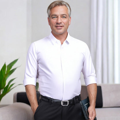 👔 Herren Stretchhemd – Knitterfrei und bequem