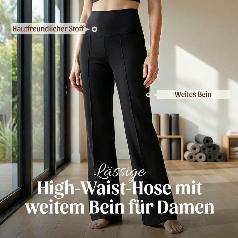 💗LETZTER TAG DES AUSVERKAUFS 50 % RABATT⚡50.000+ VERKAUFT💕Einfarbige, locker sitzende Damenhose mit geradem Bein