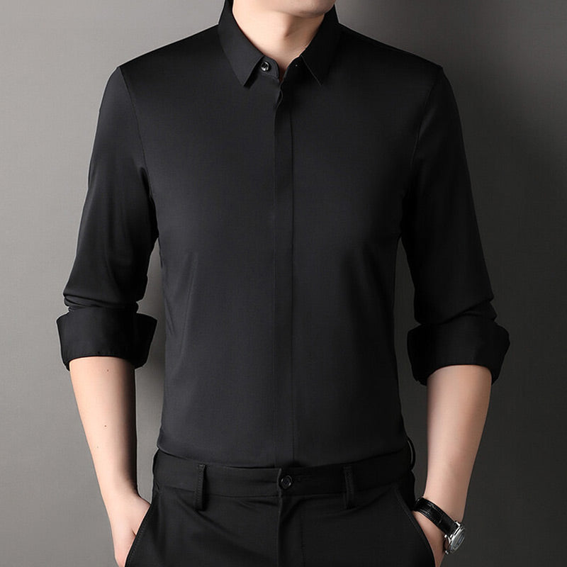 👔 Herren Stretchhemd – Knitterfrei und bequem