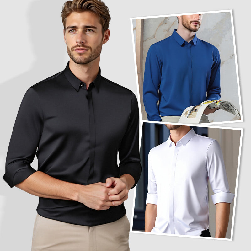 👔 Herren Stretchhemd – Knitterfrei und bequem