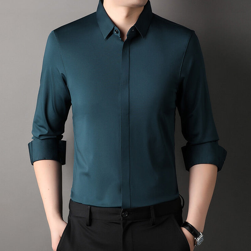 👔 Herren Stretchhemd – Knitterfrei und bequem
