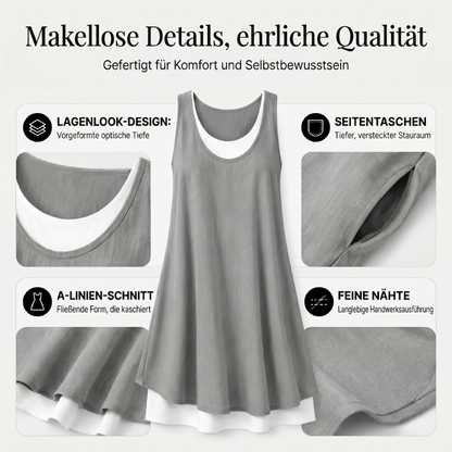 ✨Neu! Sommerliches Layering-Kleid ohne Träger - 🔥Jetzt 50% sparen!