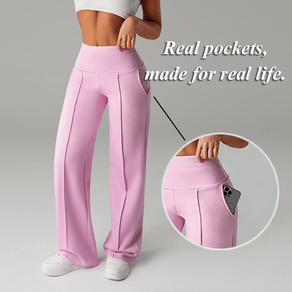 💗LETZTER TAG DES AUSVERKAUFS 50 % RABATT⚡50.000+ VERKAUFT💕Einfarbige, locker sitzende Damenhose mit geradem Bein
