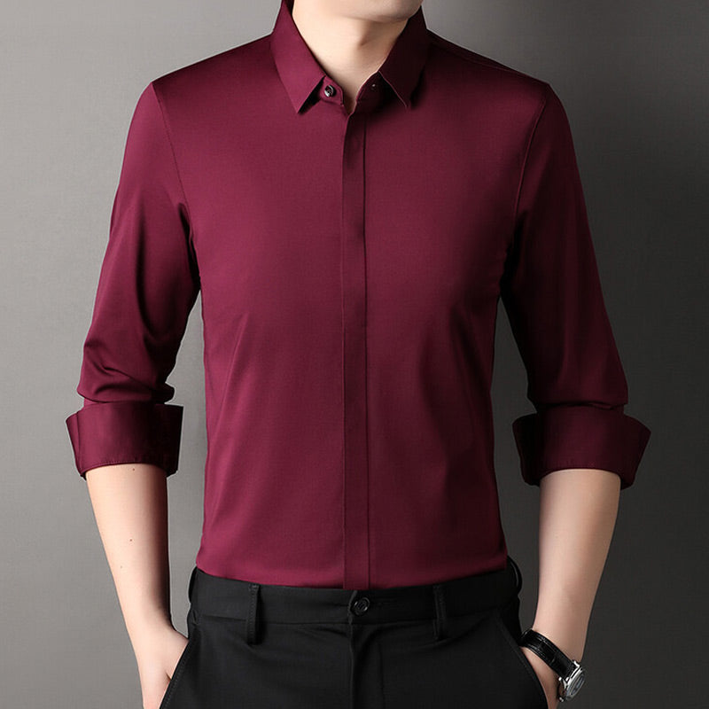 👔 Herren Stretchhemd – Knitterfrei und bequem