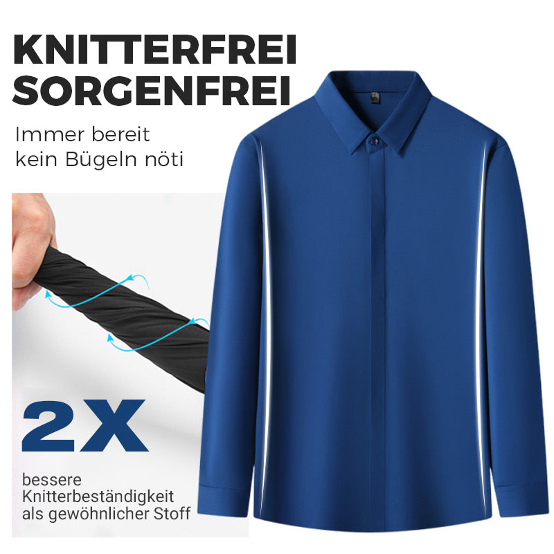 👔 Herren Stretchhemd – Knitterfrei und bequem