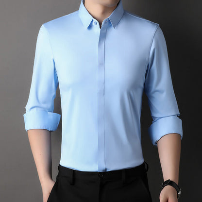 👔 Herren Stretchhemd – Knitterfrei und bequem