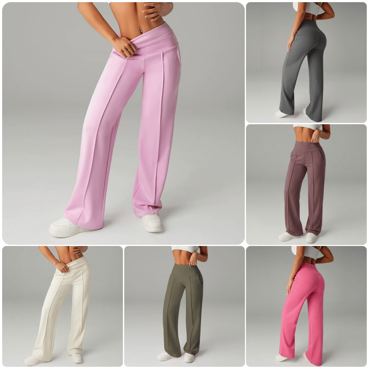💗LETZTER TAG DES AUSVERKAUFS 50 % RABATT⚡50.000+ VERKAUFT💕Einfarbige, locker sitzende Damenhose mit geradem Bein
