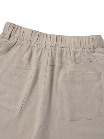 🔥 HALBPREIS DEAL ☀️ Lässige Damen Loungehose aus Baumwoll-Leinen-Mix 👖 Fließend, gerades Bein & hoher Bund – perfekt für Sommer & Alltag 🌸