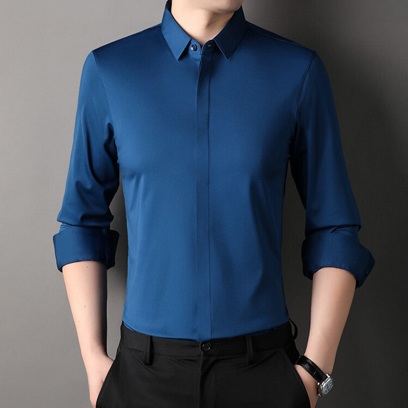 👔 Herren Stretchhemd – Knitterfrei und bequem