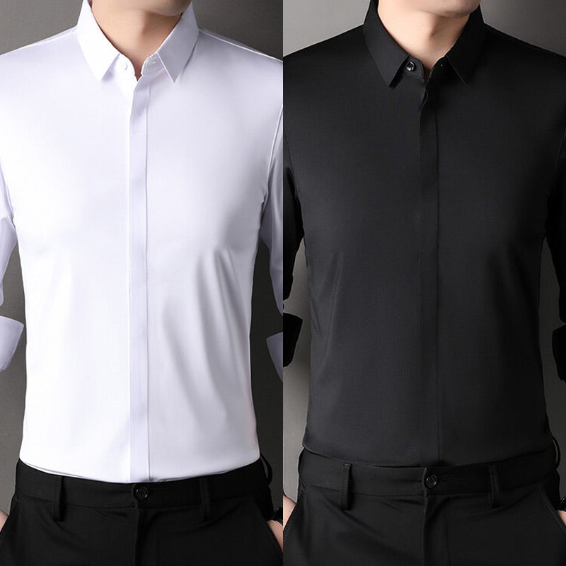 👔 Herren Stretchhemd – Knitterfrei und bequem