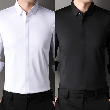 👔 Herren Stretchhemd – Knitterfrei und bequem