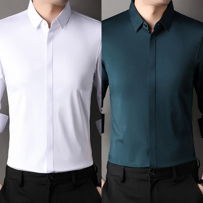 👔 Herren Stretchhemd – Knitterfrei und bequem