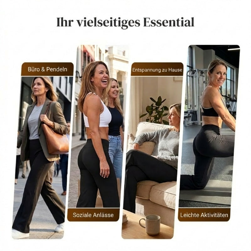 💗LETZTER TAG DES AUSVERKAUFS 50 % RABATT⚡50.000+ VERKAUFT💕Einfarbige, locker sitzende Damenhose mit geradem Bein