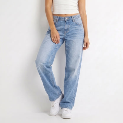 MAYA | JEANS WIDE LEG DE CORTE RELAJADO