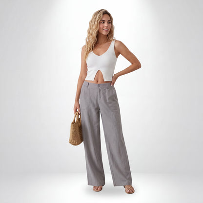 GIANNA | PANTALÓN LOUNGE DE ALGODÓN Y LINO