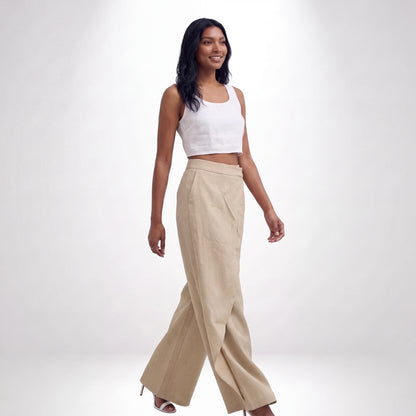 ANA | PANTALÓN ASIMÉTRICO DE CINTURA ALTA