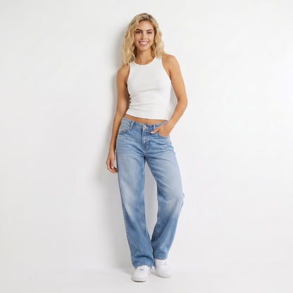 MAYA | JEANS WIDE LEG DE CORTE RELAJADO