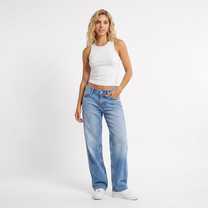 MAYA | JEANS WIDE LEG DE CORTE RELAJADO