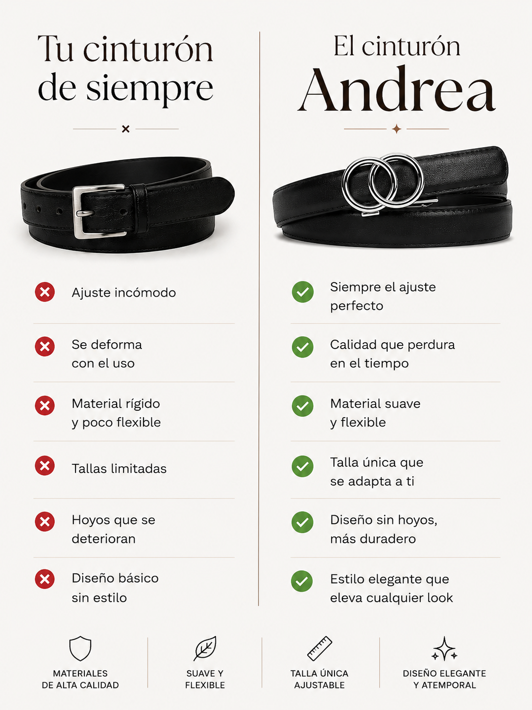 Andrea | Cinturón moderno
