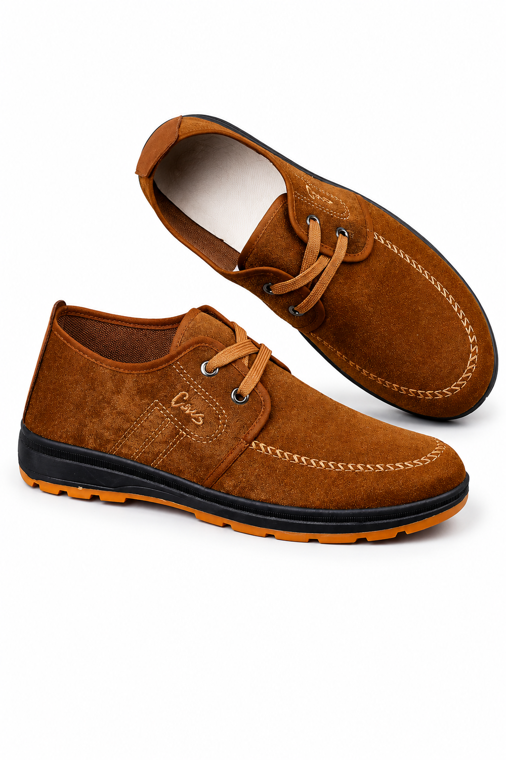 Oscar | Zapatos de hombre de ante con costuras