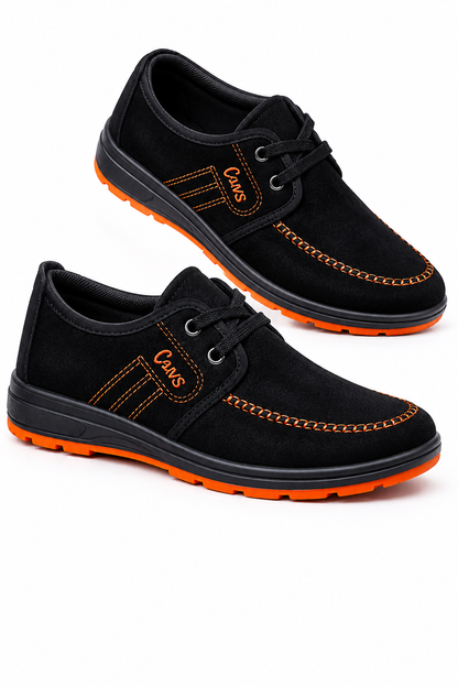 Oscar | Zapatos de hombre de ante con costuras