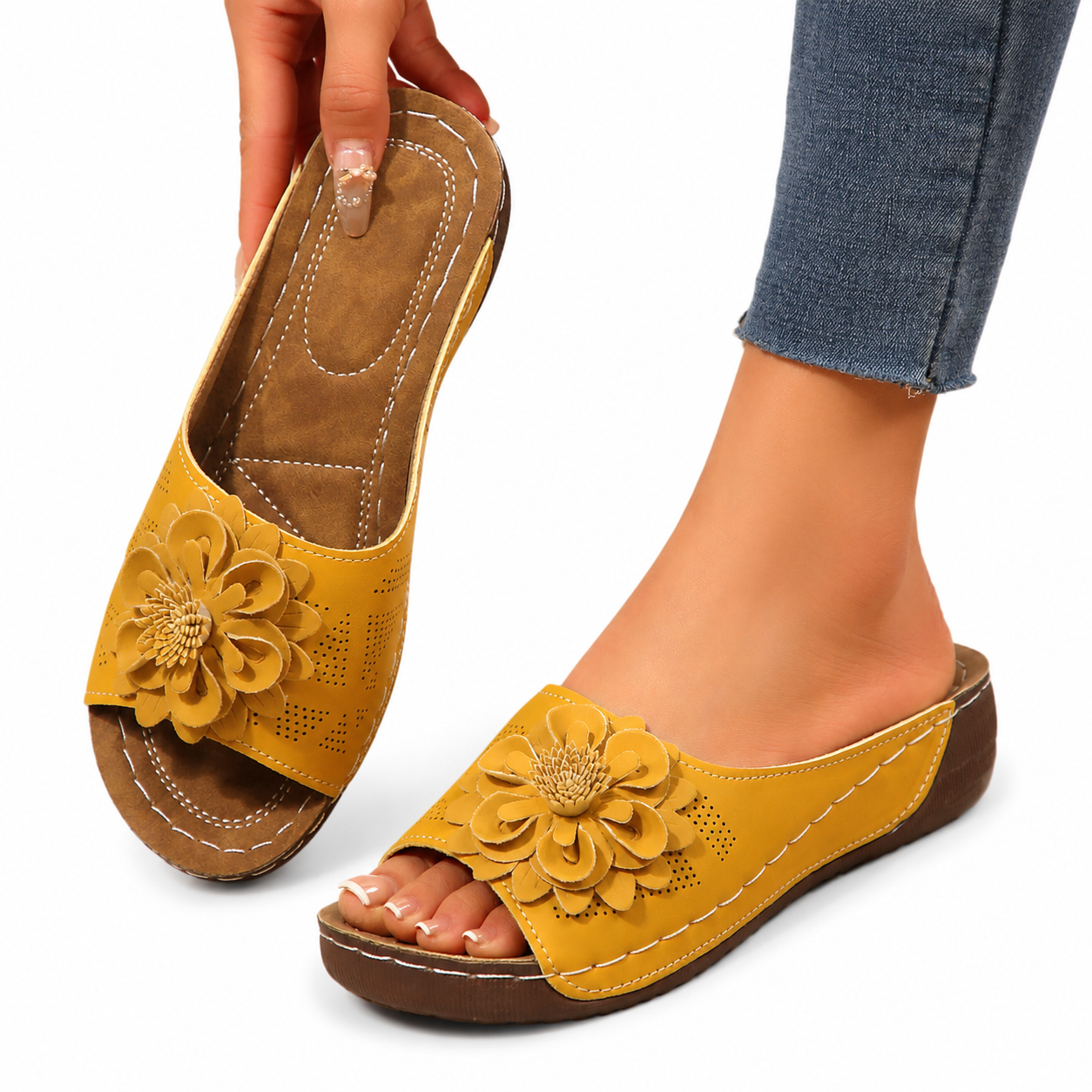 Aleena | Sandalias de cuña elegantes