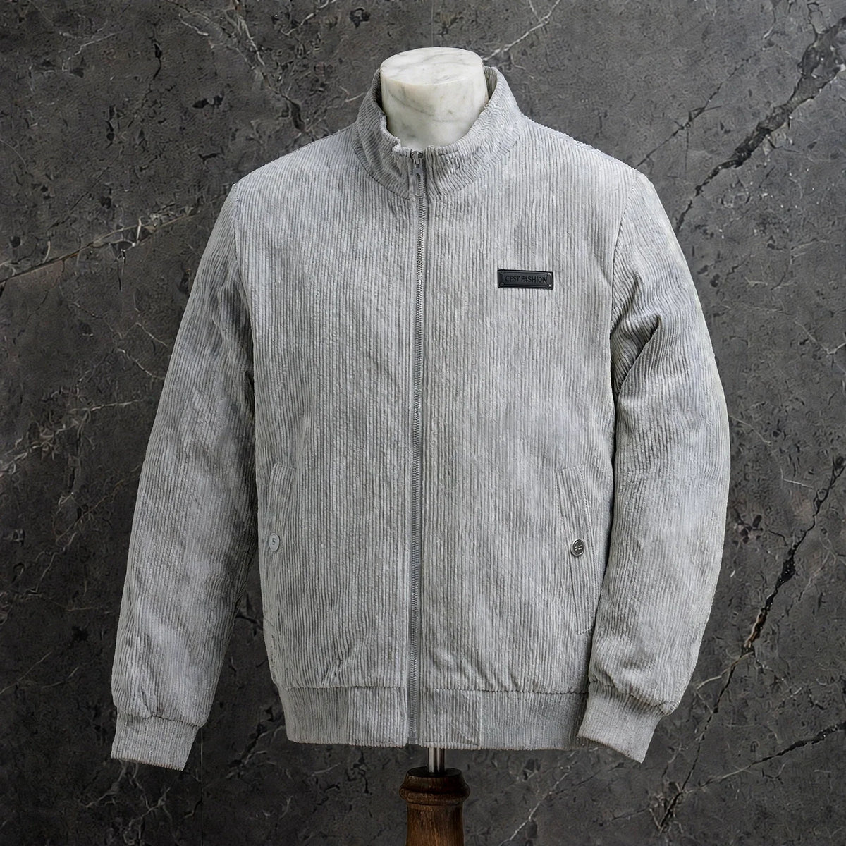 GUSTAVO | CHAQUETA DE PANA CON CUELLO ALTO