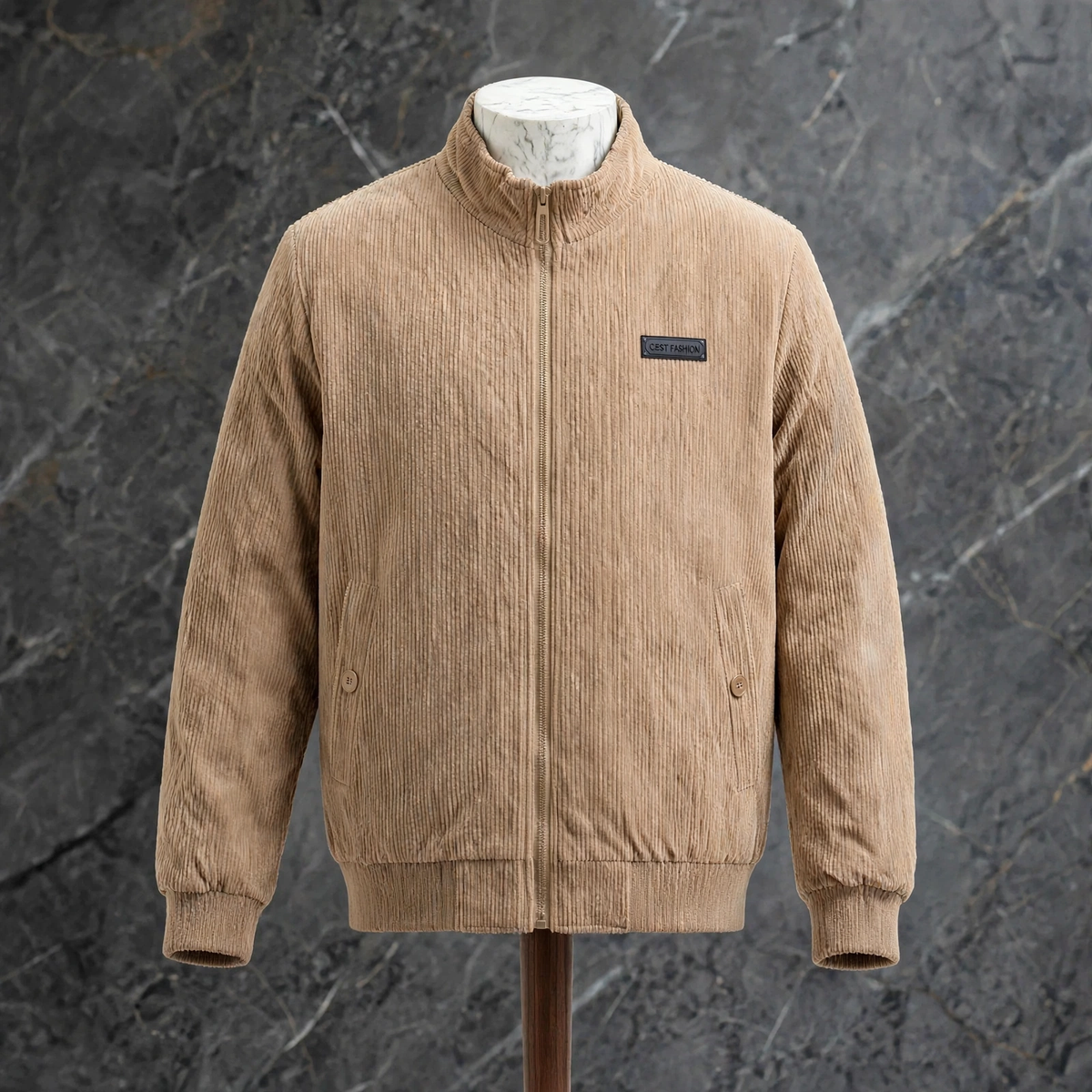 GUSTAVO | CHAQUETA DE PANA CON CUELLO ALTO