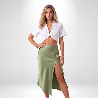 OLIVIA | FALDA SATINADA