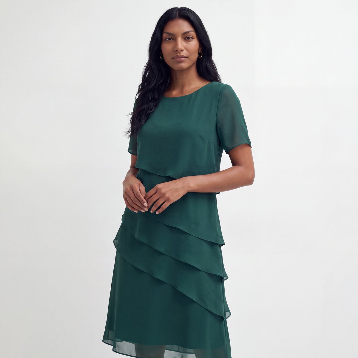 FRANCESCA | VESTIDO MIDI DE CHIFFON