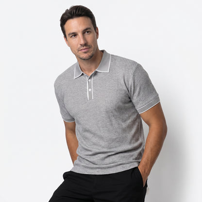 PAOLO | POLO DE PUNTO ACANALADO