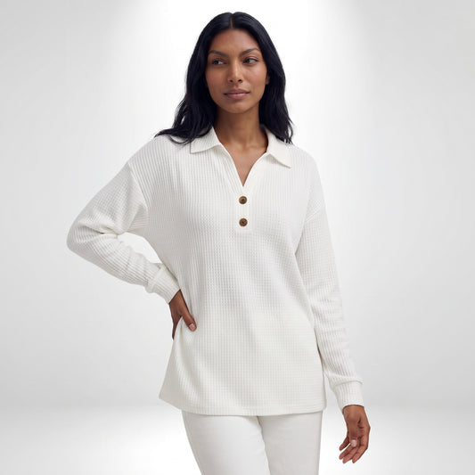 CHIARA | BLUSA CON TEXTURA WAFFLE