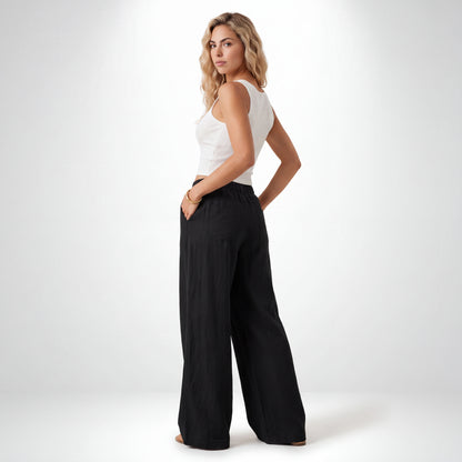 GIANNA | PANTALÓN LOUNGE DE ALGODÓN Y LINO