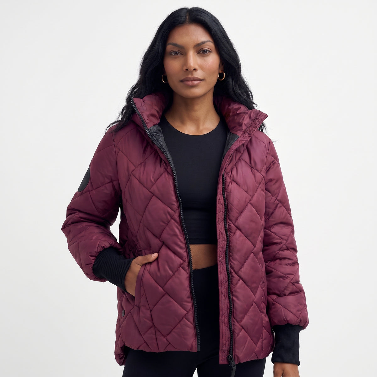 DALIA | CHAQUETA ACOLCHADA CON PESPUNTE DE ROMBOS