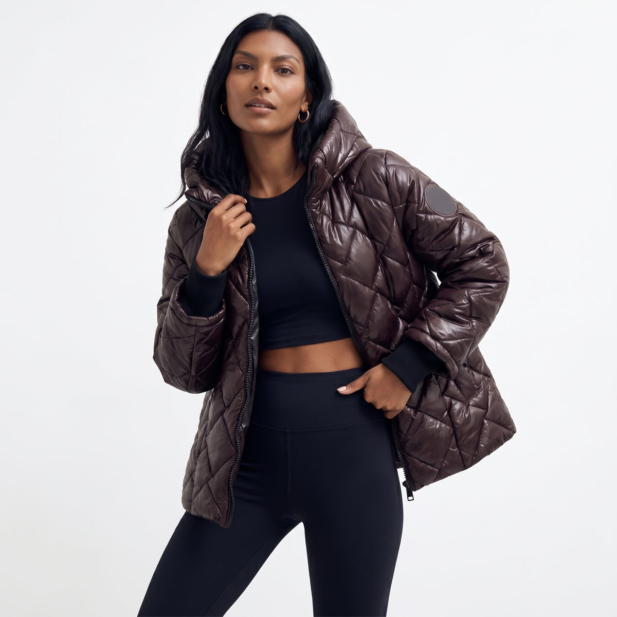 DALIA | CHAQUETA ACOLCHADA CON PESPUNTE DE ROMBOS