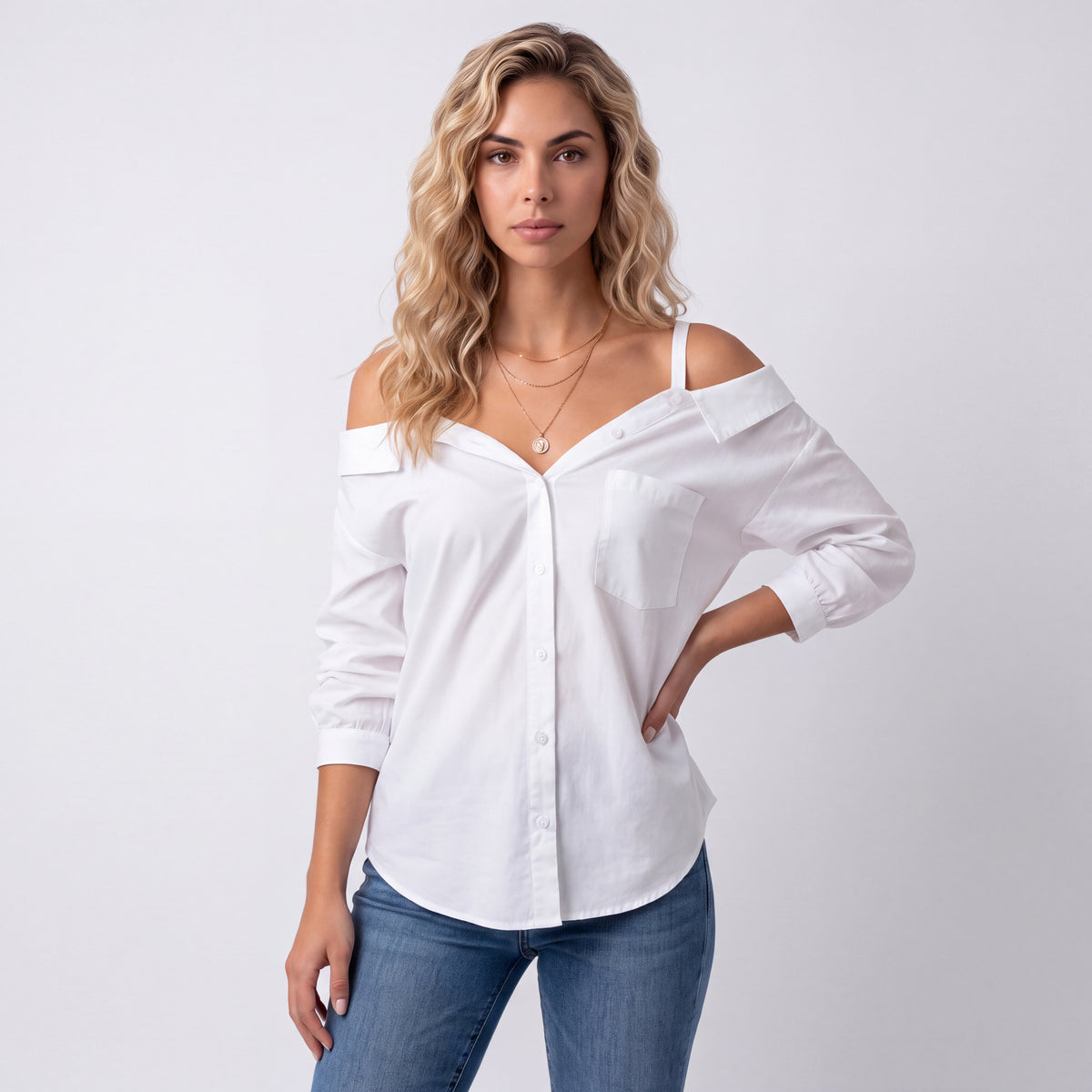 LIVIA | BLUSA ASIMÉTRICA OFF-SHOULDER