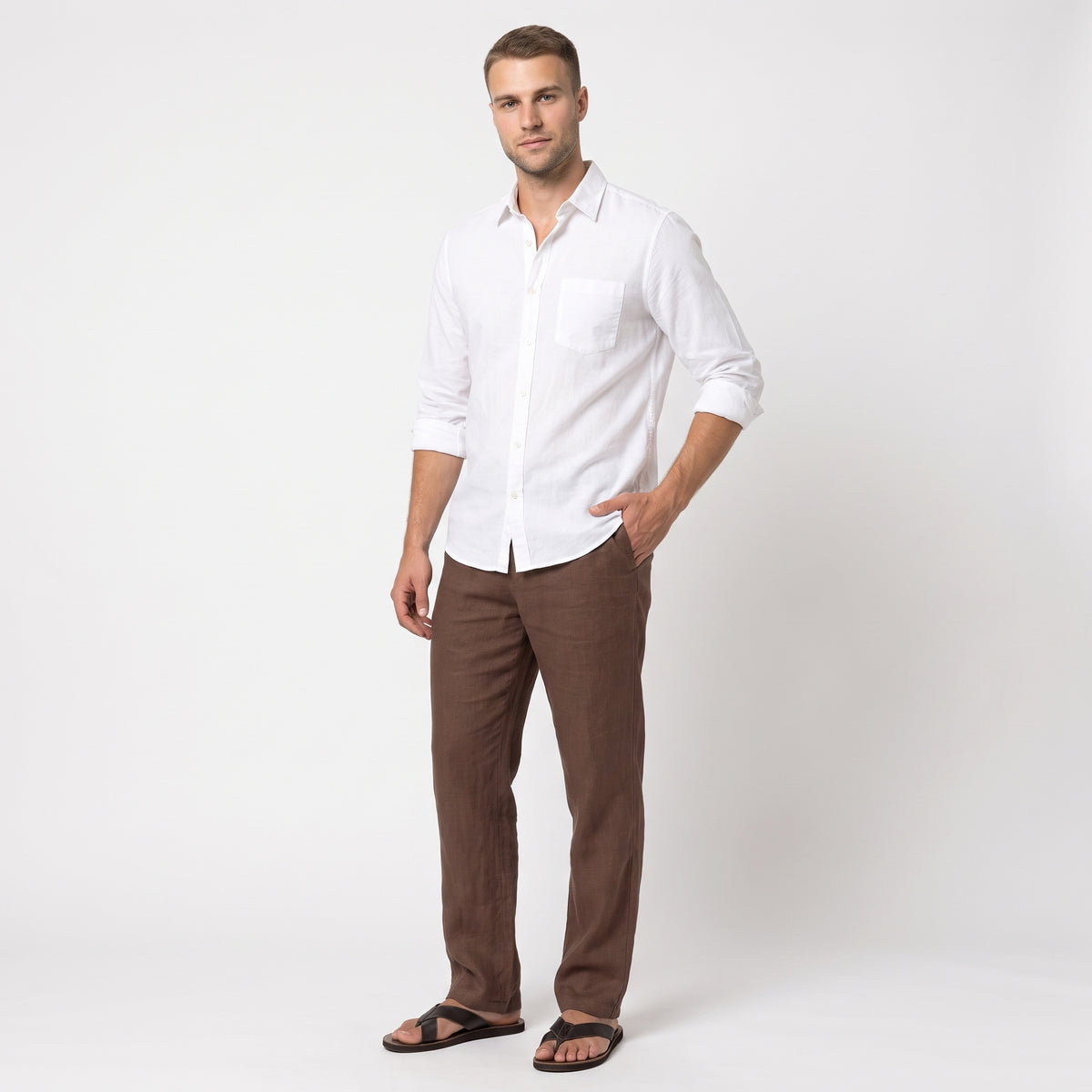 GIULIO | PANTALÓN CASUAL DE PIERNA RECTA