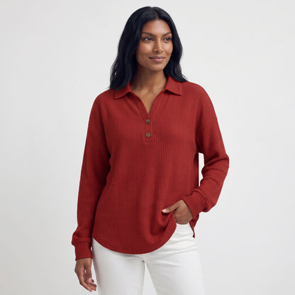 CHIARA | BLUSA CON TEXTURA WAFFLE