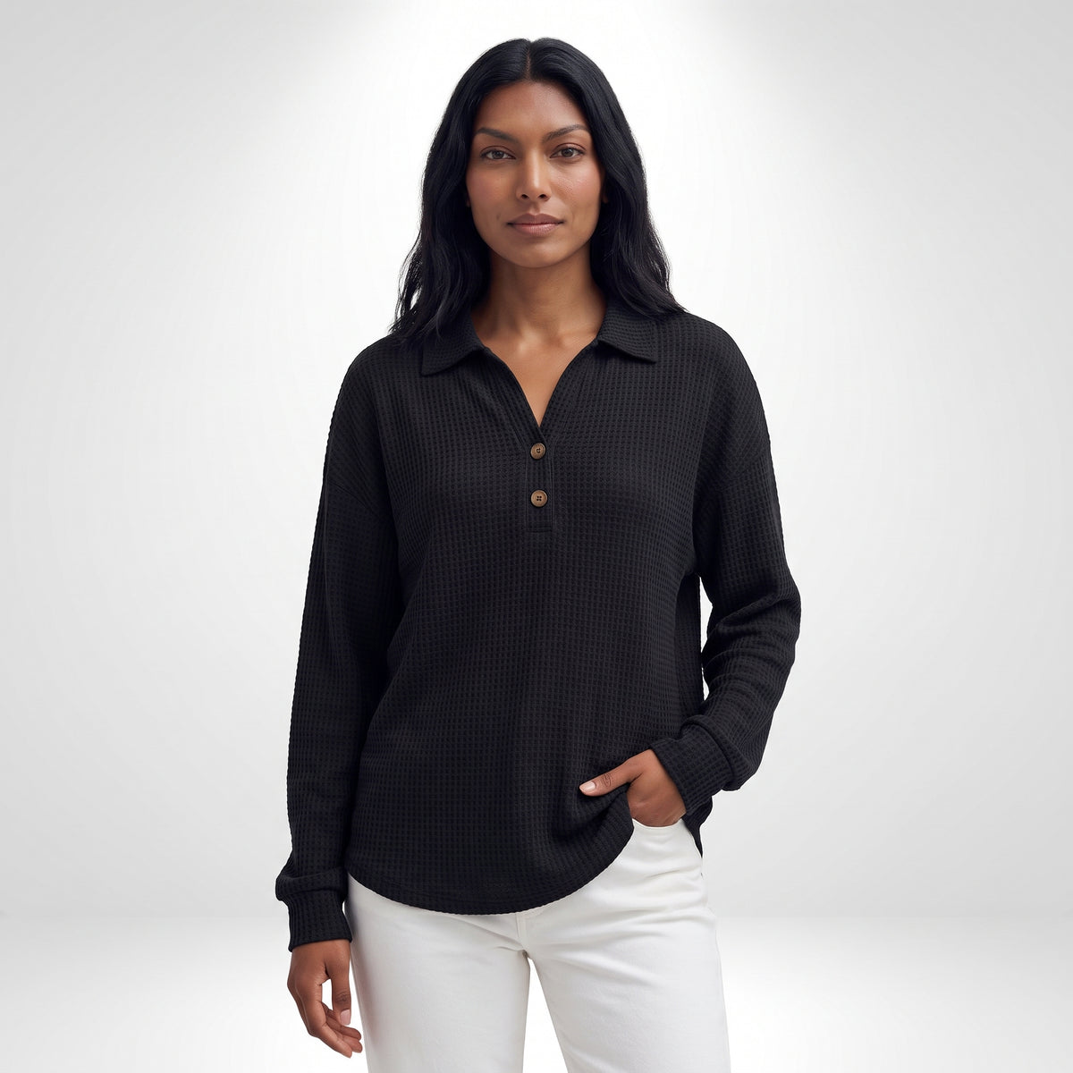 CHIARA | BLUSA CON TEXTURA WAFFLE