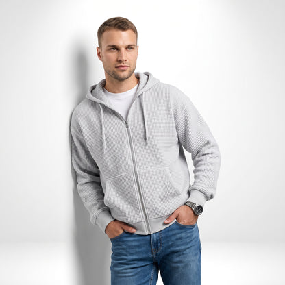 THEO | SUDADERA WAFFLE CON CAPUCHA