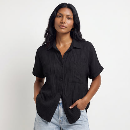 OFELIA | BLUSA HOLGADA CON CUELLO CAMISERO