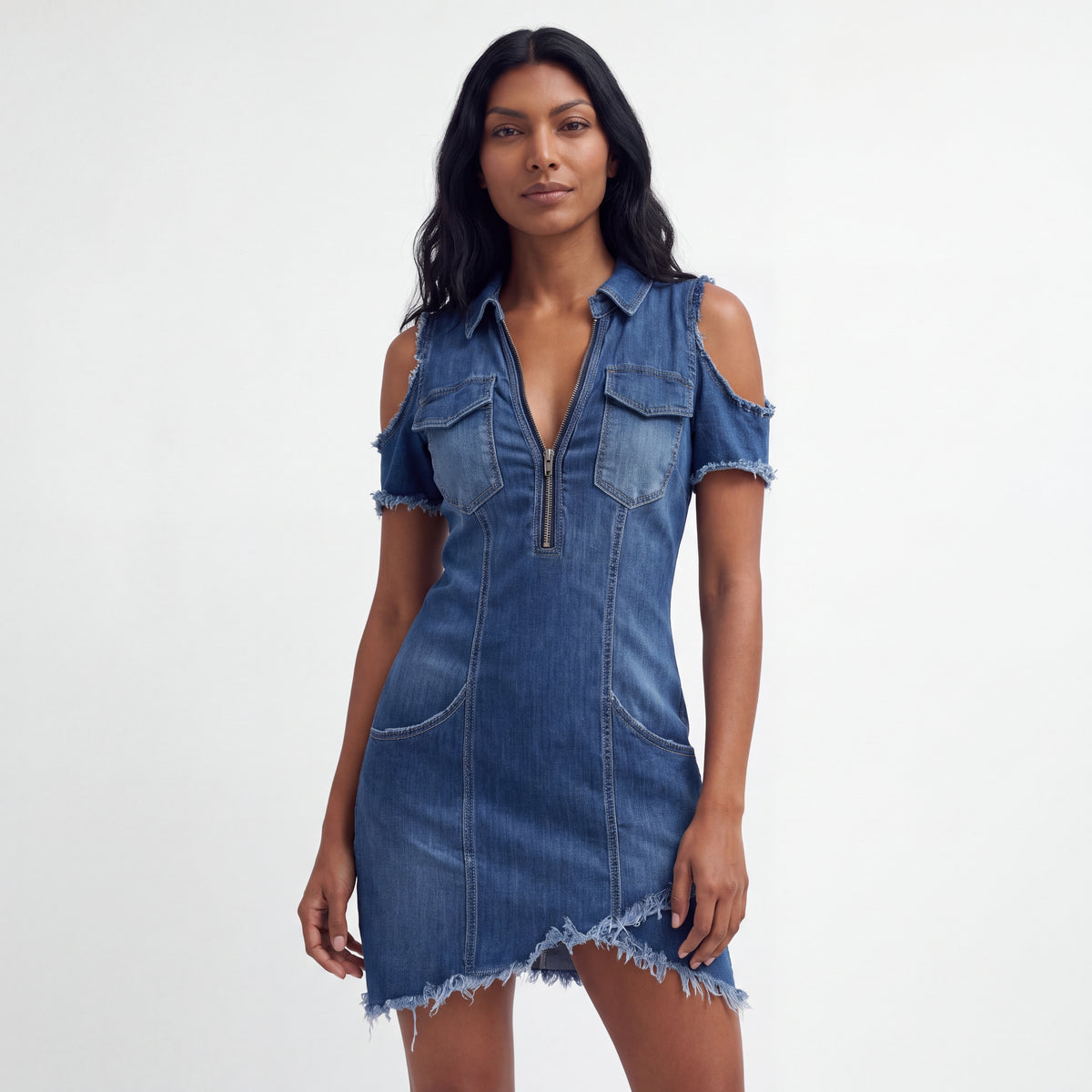 CELINE | VESTIDO DENIM BOHO
