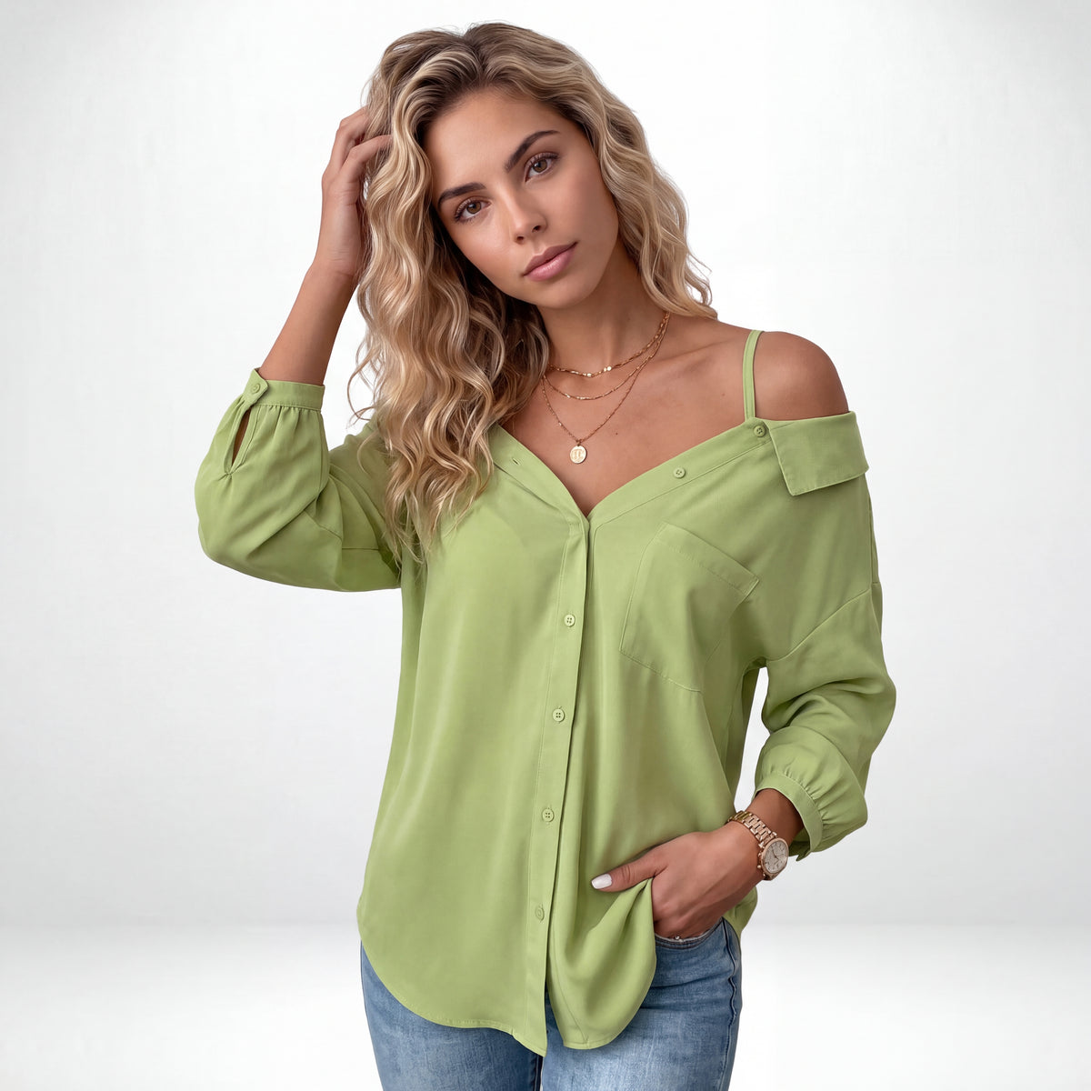 LIVIA | BLUSA ASIMÉTRICA OFF-SHOULDER