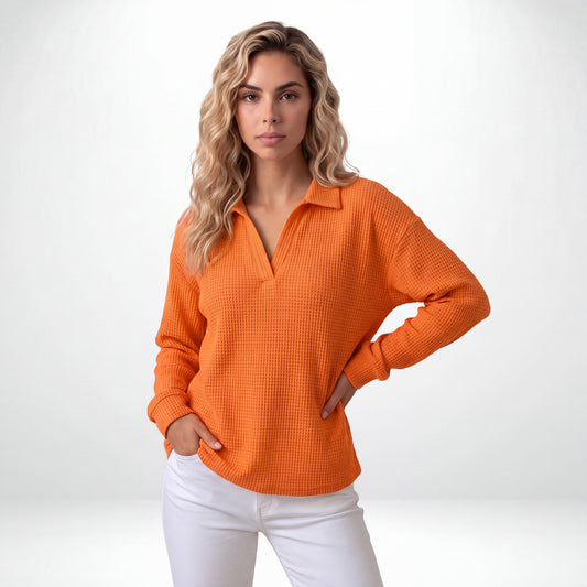MARCELLA | TOP DE PUNTO CON ESCOTE EN V