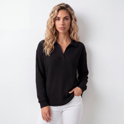 MARCELLA | TOP DE PUNTO CON ESCOTE EN V