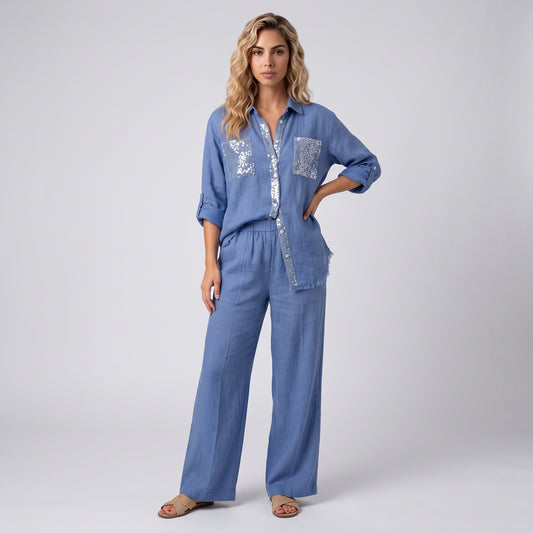 SAMARA | CONJUNTO CON DETALLES DE LENTEJUELAS