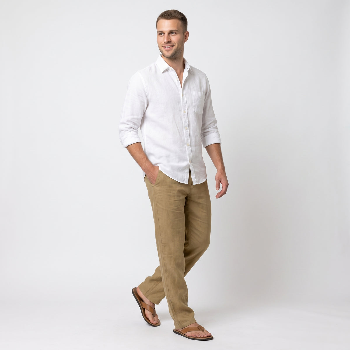 GIULIO | PANTALÓN CASUAL DE PIERNA RECTA