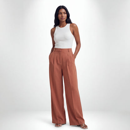 PAOLA | PANTALÓN PLISADO ELEGANTE